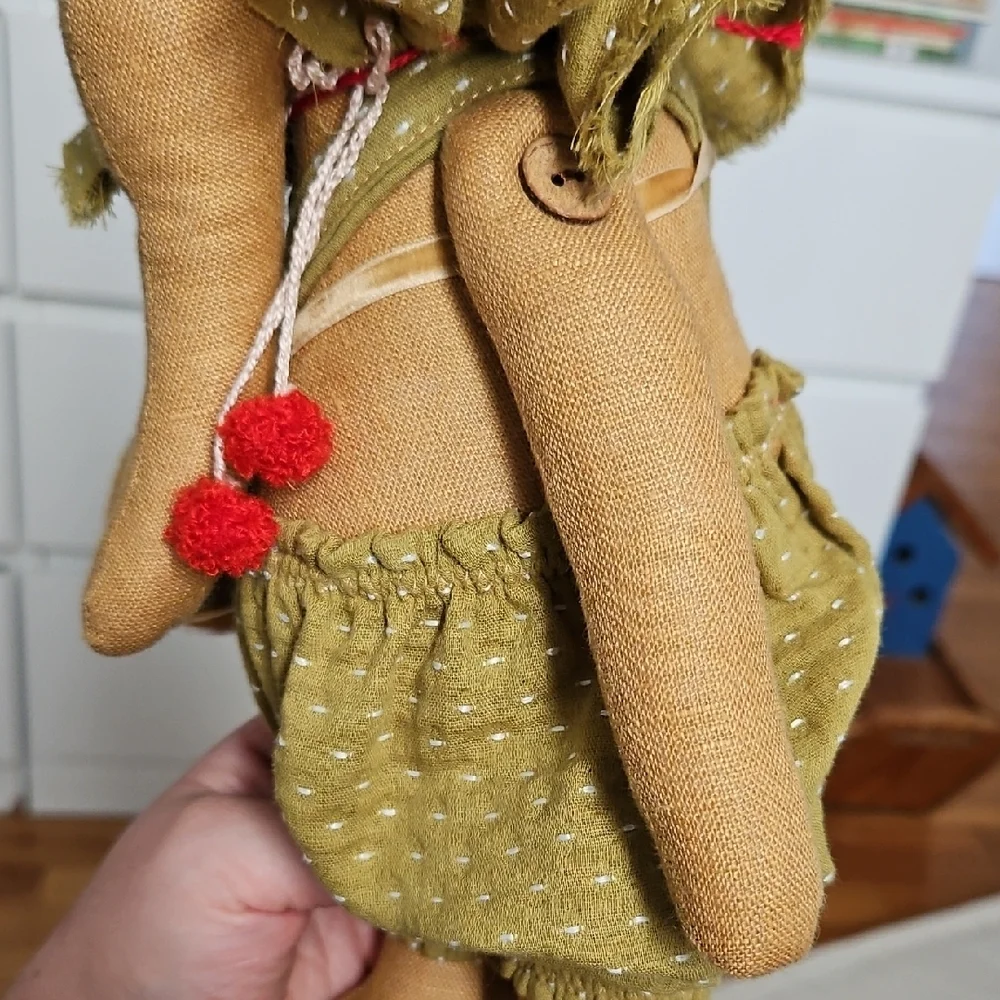 Botanica Handmade Linen Adorable Circus Elephant Stuffed Animal Toy - Picture 6 of 7